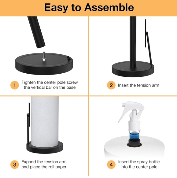 Paper Towel Holder with Spray Bottle - Picture 5 of 5